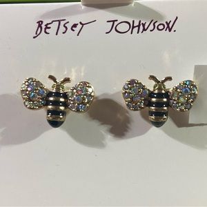 Betsey Johnson honeybee earrings brand new